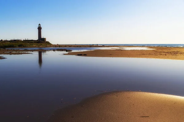 Sakhalin. Old lighthouse at Cape Slepikovsky. — Stock Photo, Image