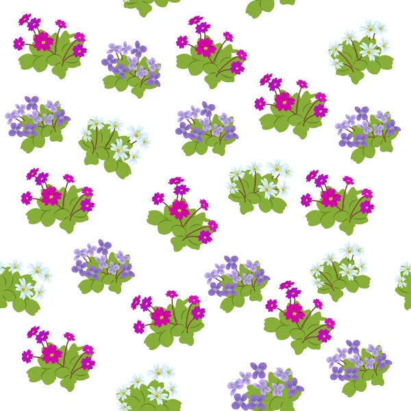 Floral Seamless Pattern Background Wallpaper Design Elements — Stock Vector