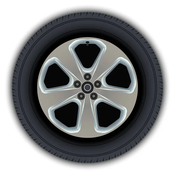 Images Wheels Tires Cars Elements Website Design — Stock Vector
