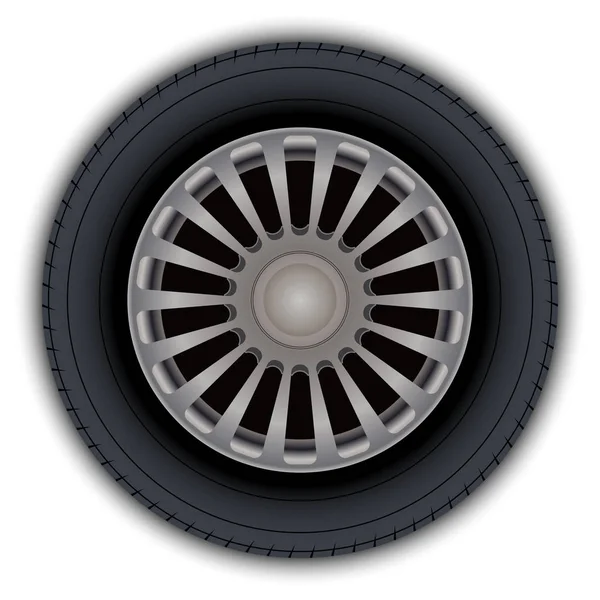 汽车车轮和轮胎的图像 网站设计要素 — 图库矢量图片