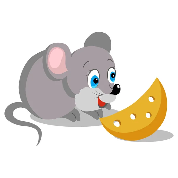 Stock vector Funny mice. Symbol of The new year 2020. Illustration done in cartoon style.