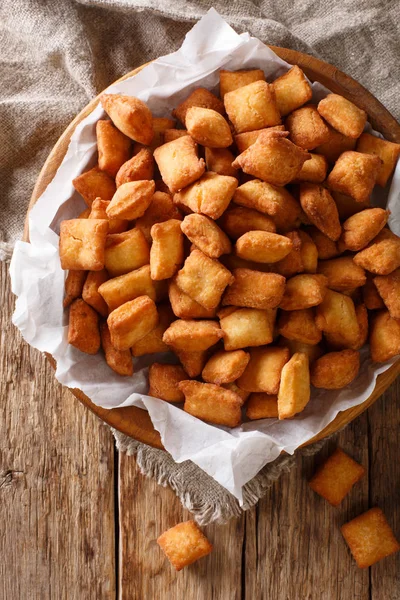 West African Popular Food Appetizer Chin Chin Fried Crispy Dough — Stock Photo, Image