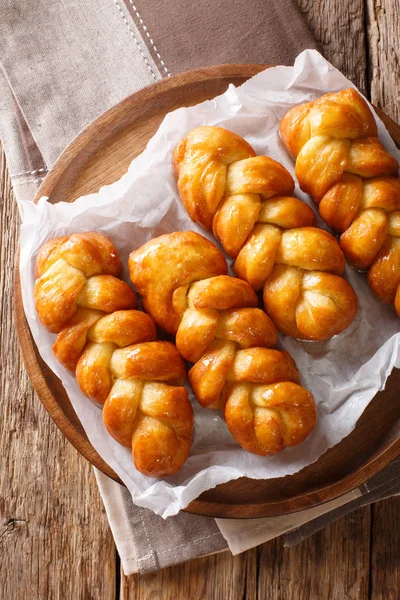 Güney Afrika Koeksisters derin yağda kızartılmış yapışkan halka tatlı, stic