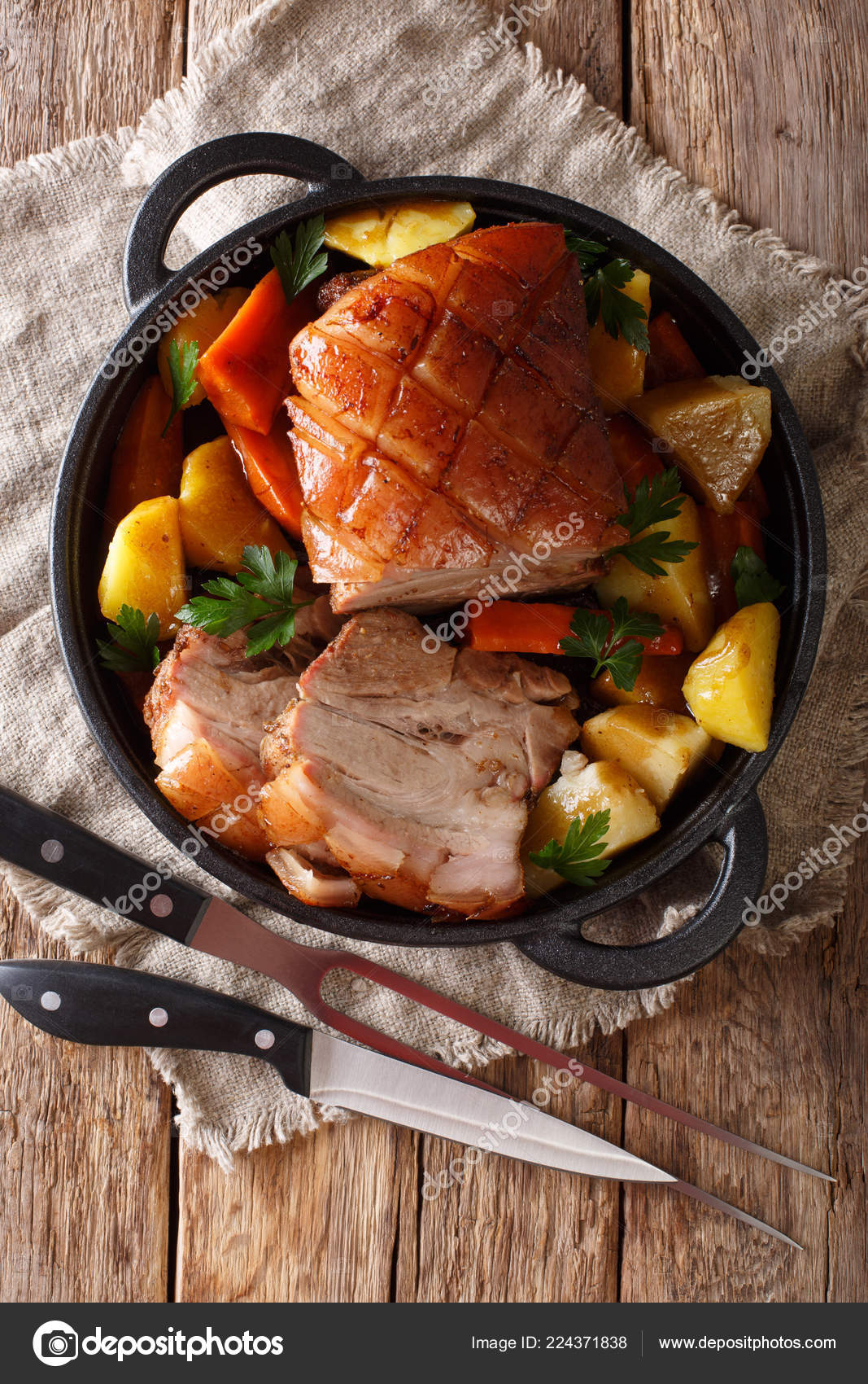 Bavarian Beer Roasted Pork Also Known Bayerischer Schweinebraten ...