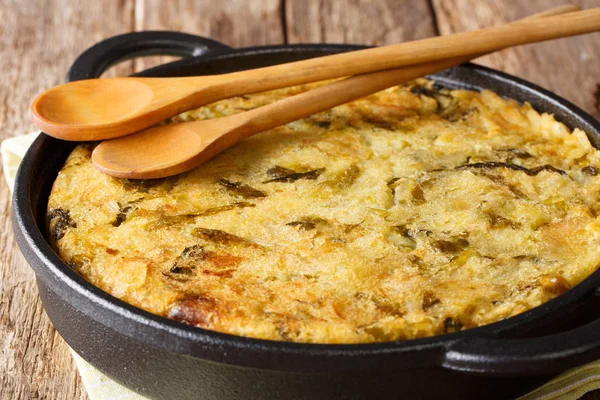 Engelse Bubble Squeak Van Gebakken Aardappelpuree Met Kool Spruitjes Mijnwezen — Stockfoto