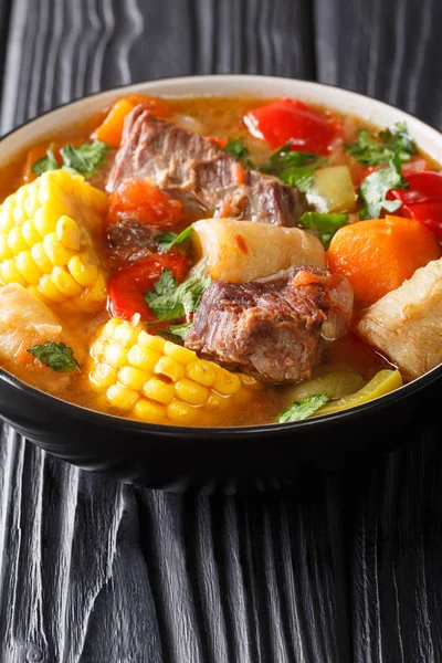 Sancochois Meats Vegetables Stew Enjoyed Latin America Spanish Caribbean Islands — Stock Photo, Image