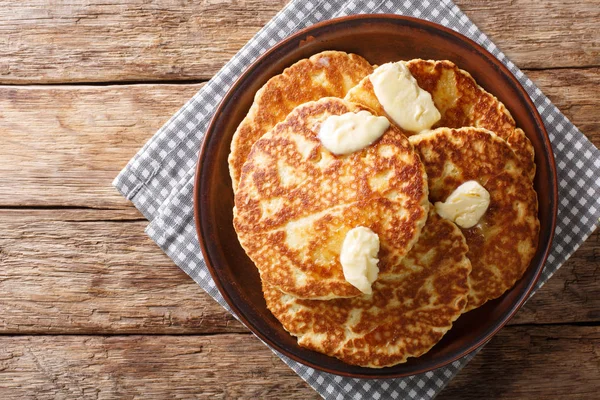 Gorditas Azucar Süße Teigtaschen Mit Butter Großaufnahme Auf Einem Teller — Stockfoto