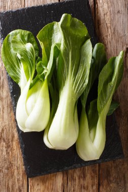 Sağlıklı gıda bebek bok choy Çince lahana t kayrak bir gemide