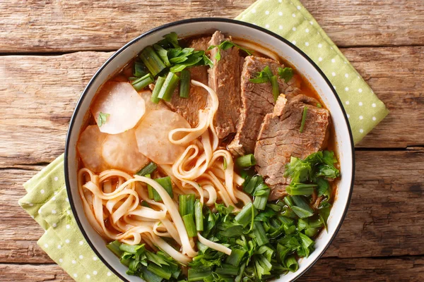 Lanzhou beef noodles recipe the beef broth served with melt-in-y