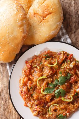 Baingan bharta (patlıcan püresi) Hint bir yemek olduğunu 