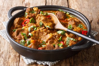 Baharat ve sos ile Asya mutfağı geleneksel Kuzu rogan josh 