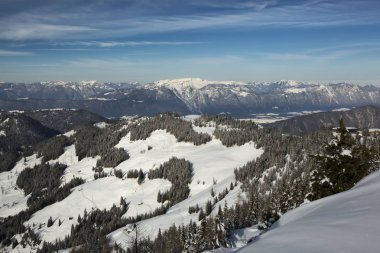 Alpler, Avusturya panoramik kış görünümü