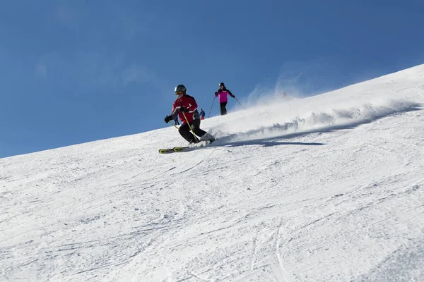 Şubat 2018 Kayak Juwel Alpbachtal Wildschonau Avusturya Son Derece Yokuş — Stok fotoğraf