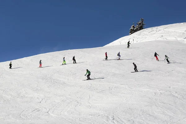 Febbraio 2018 Ski Juwel Alpbachtal Wildschonau Austria Persone Che Sciano — Foto Stock