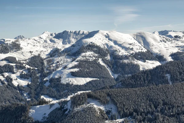 Panoramic Winter View Alps — Stock Photo, Image