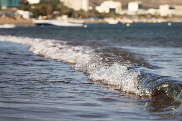 Summer seascape beach view. Selective focus. Copy space. — Stock Photo, Image