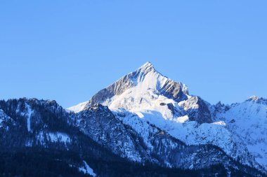 Alpspitze Dağı, Garmisch Partenkirchen, Bavyera, Almanya.