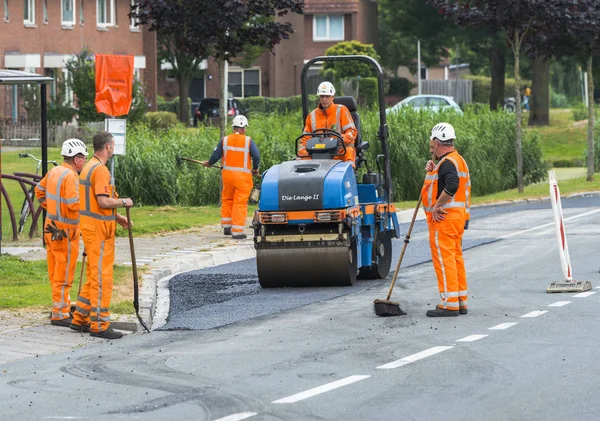 Weg in aanbouw — Stockfoto