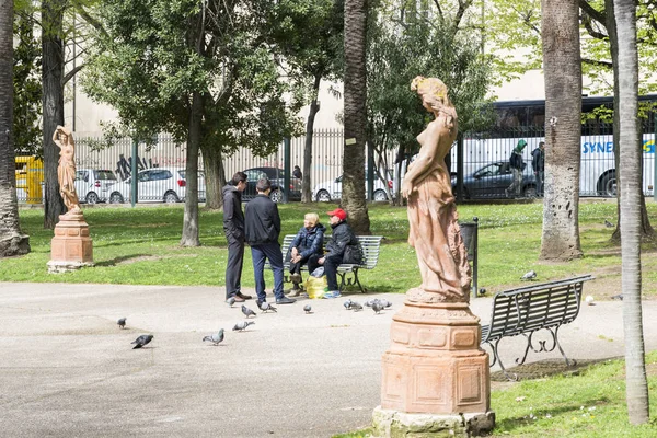 Village park in sassari on sardinia — Stock Photo, Image