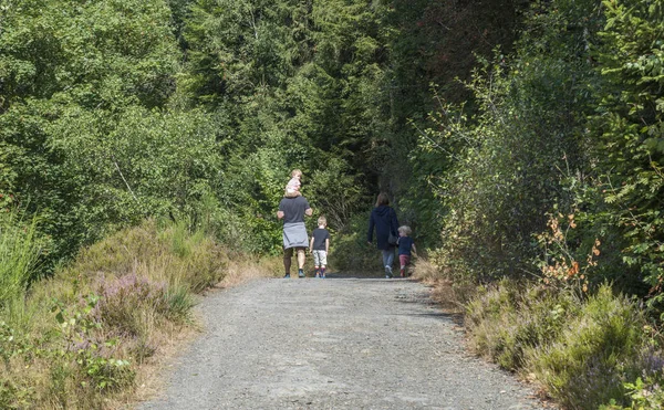 Malmedy Belgien Aug 2018 Familie Mit Eltern Und Zwei Kindern — Stockfoto