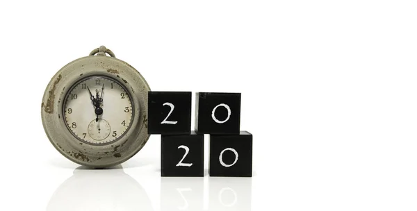 Oude horloge tellen tot en met 2020 — Stockfoto