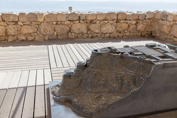 Un modèle du Palais du Nord à Masada — Photo