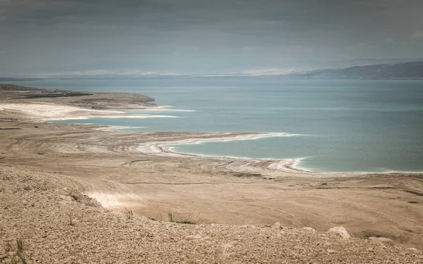 Paysage désertique d'Israël, Mer Morte — Photo