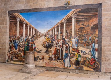Kudüs'te Ermeni Mahallesi'nde cardo sokak resimleri
