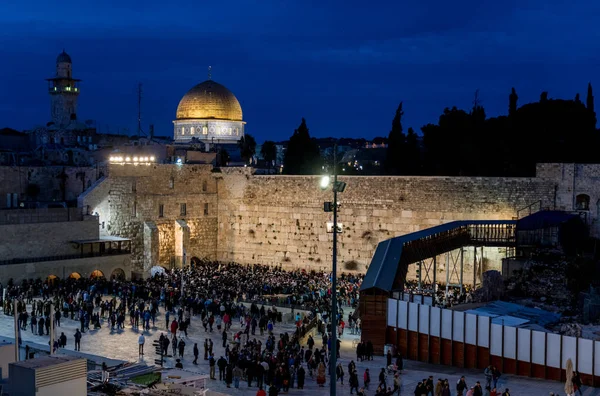 Sabbaten i Jerusalem på fredagskvällen — Stockfoto