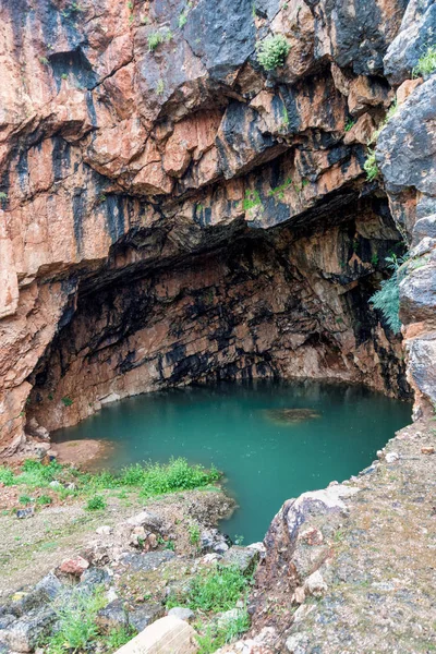 Το σπήλαιο του Θεού τηγάνι στο Ισραήλ — Φωτογραφία Αρχείου
