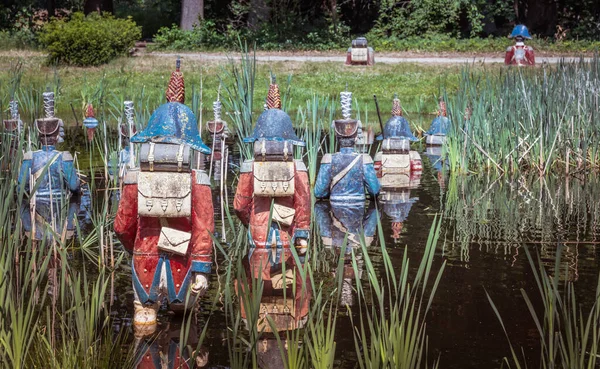 Backview off an abandonned theme park in Holland — Stock Photo, Image