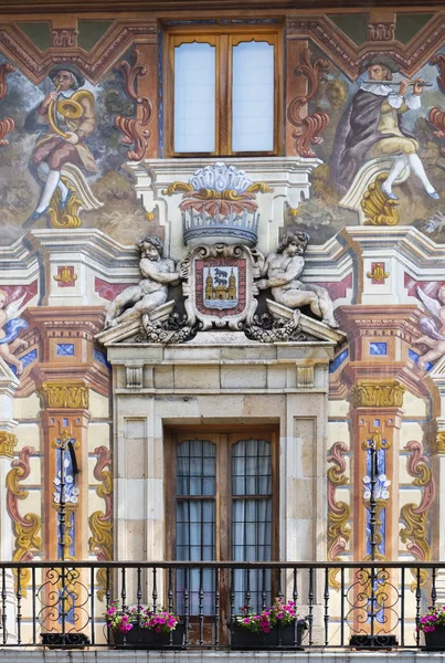 Prachtige Gevel Van Het Stadhuis Van Durango Durango Vizcaya Pais — Stockfoto