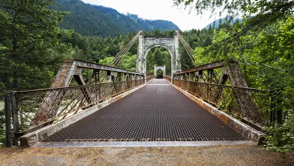 Alexandra Bridge Fraser Canyon Colúmbia Britânica Canadá — Fotografia de Stock