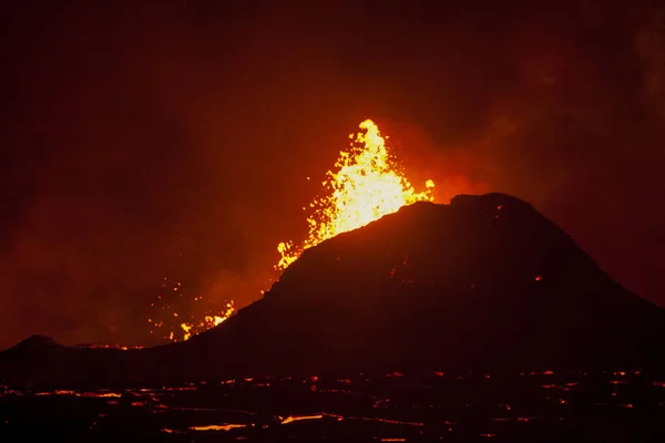 Spatter Cone Kilauea Volcano May 2018 Eruption East Rift Zone — Stock Photo, Image