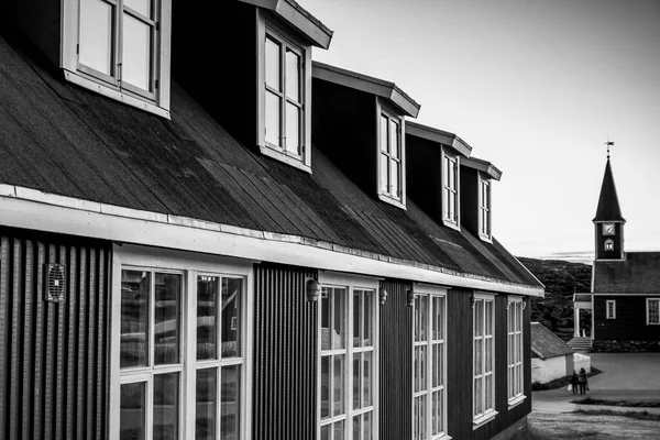 Catedral Nuuk Com Fachada Edifício Primeiro Plano Nuuk Sermersooq Groenlândia — Fotografia de Stock