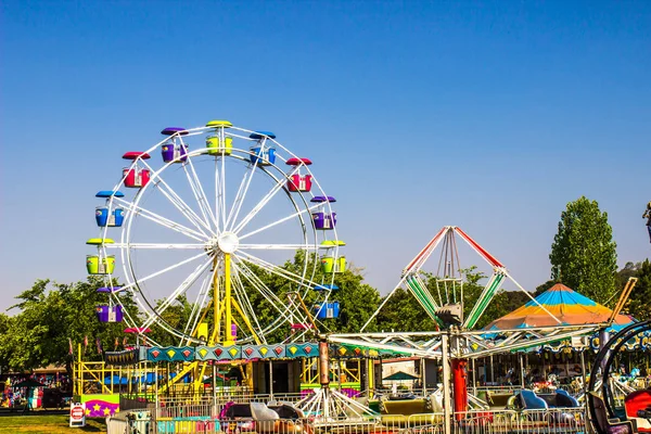 Amusement Rides Local County Fair — Stock Photo, Image