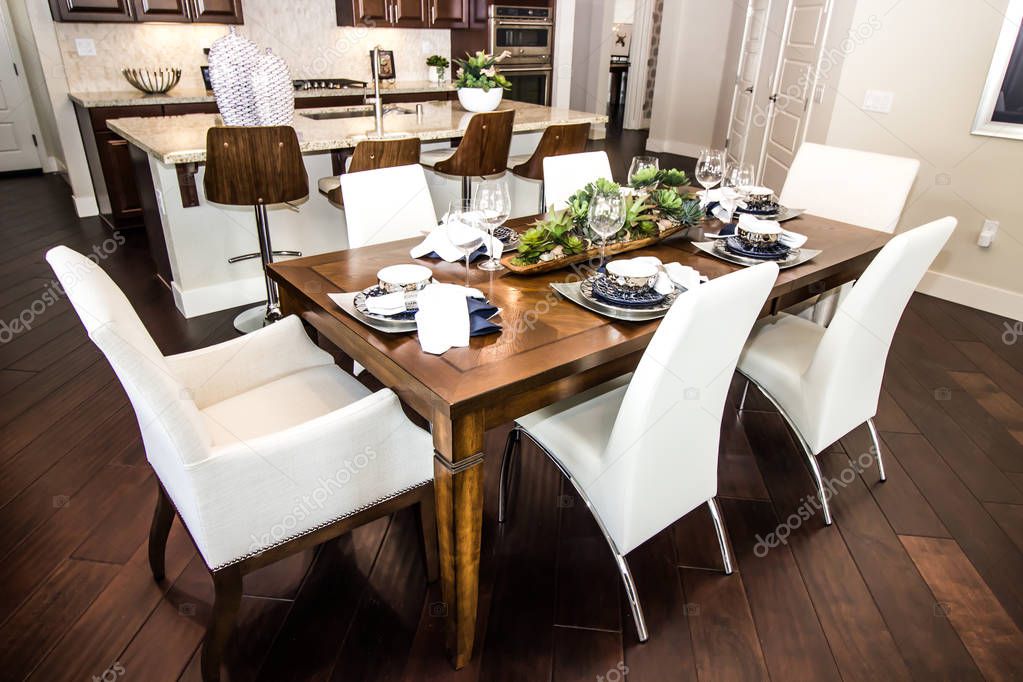 Dining Area With Place Settings