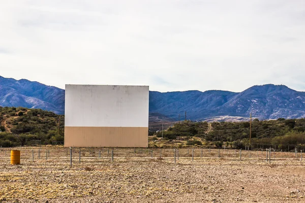 Retro Style Drive In Movie Theater In Mountains