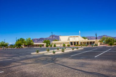 Coronavirus Karantinası nedeniyle Boş Kilise Otoparkı