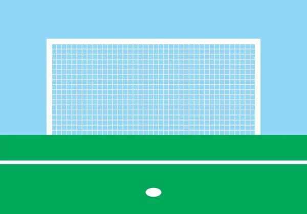 Иллюстрация футбольного поля — стоковый вектор