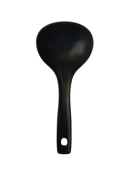 Μαύρο πλαστικό κουτάλι — Φωτογραφία Αρχείου