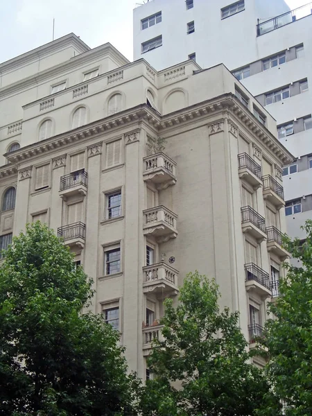 Edificio Residencial Estilo Clásico Barrio Higienopolis Sao Paulo Brasil — Foto de Stock