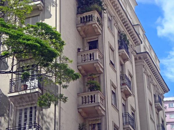 Класичному Стилі Житловий Будинок Higienopolis Районі Сан Паулу Бразилія — стокове фото