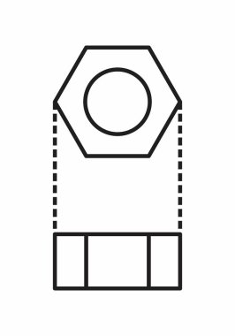 Bir somun beyaz arka plan üzerinde gösterimi