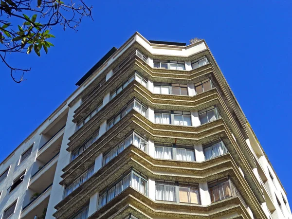 Immeuble Résidentiel Moderniste Dans Quartier Higienopolis Sao Paulo Brésil — Photo