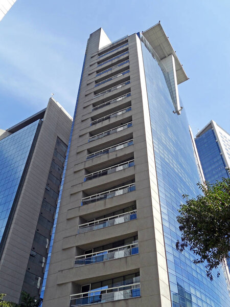 Modern corporate building in Sao Paulo south zone, Brazil
