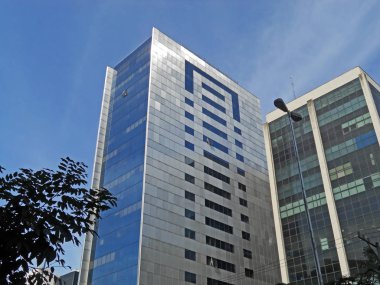 Modern kurumsal binalar Sao Paulo Güney bölgesinde, Brezilya