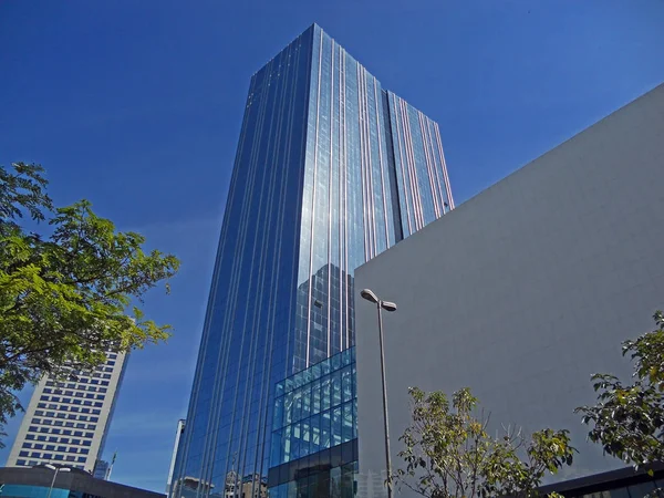 Edifício Corporativo Moderno Zona Sul São Paulo Brasil — Fotografia de Stock