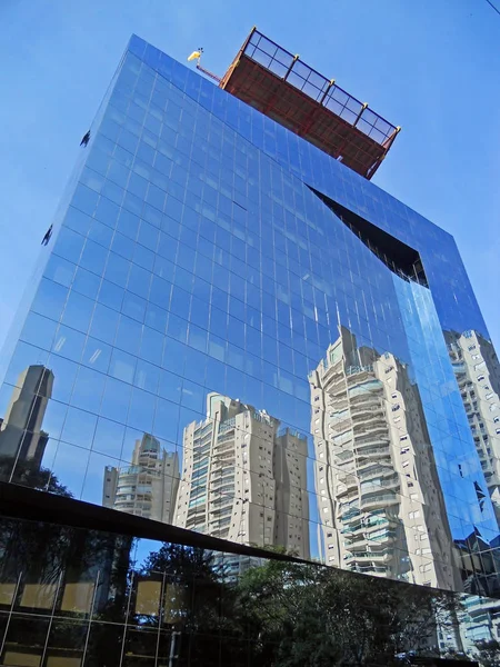 Immeuble Entreprise Moderne Dans Zone Sud Sao Paulo Brésil — Photo