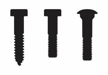 Vida siluetleri resimde beyaz arka plan üzerinde bir dizi